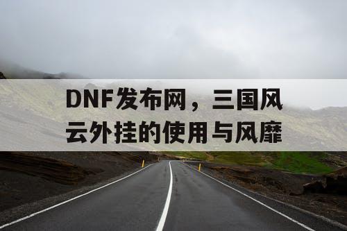 DNF发布网，三国风云外挂的使用与风靡