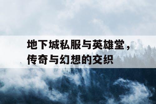 地下城私服与英雄堂，传奇与幻想的交织