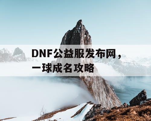 DNF公益服发布网，一球成名攻略